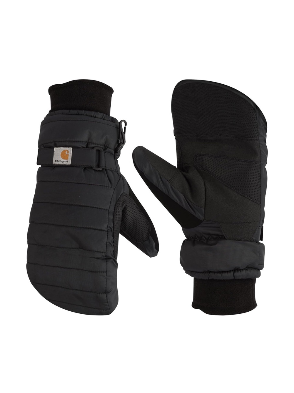 Carhartt Black Quilted Insulated Mittens Size Large